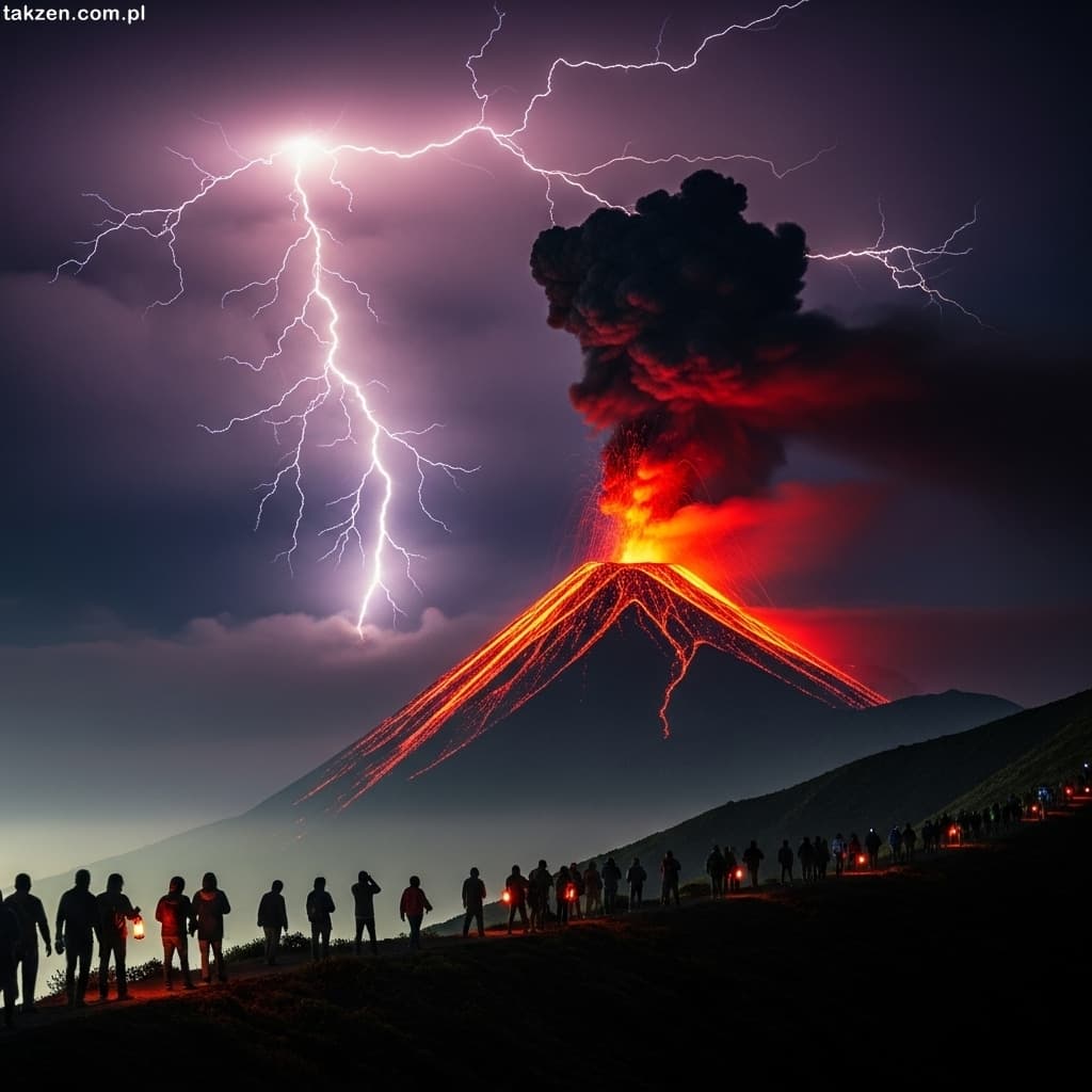 Obraz kosmicznej mgławicy wygenerowany przez AI